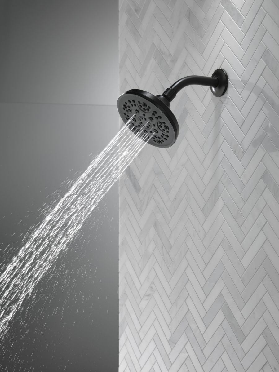 DELTA Universal Showering Components 5-Setting Shower Head — Matte Black