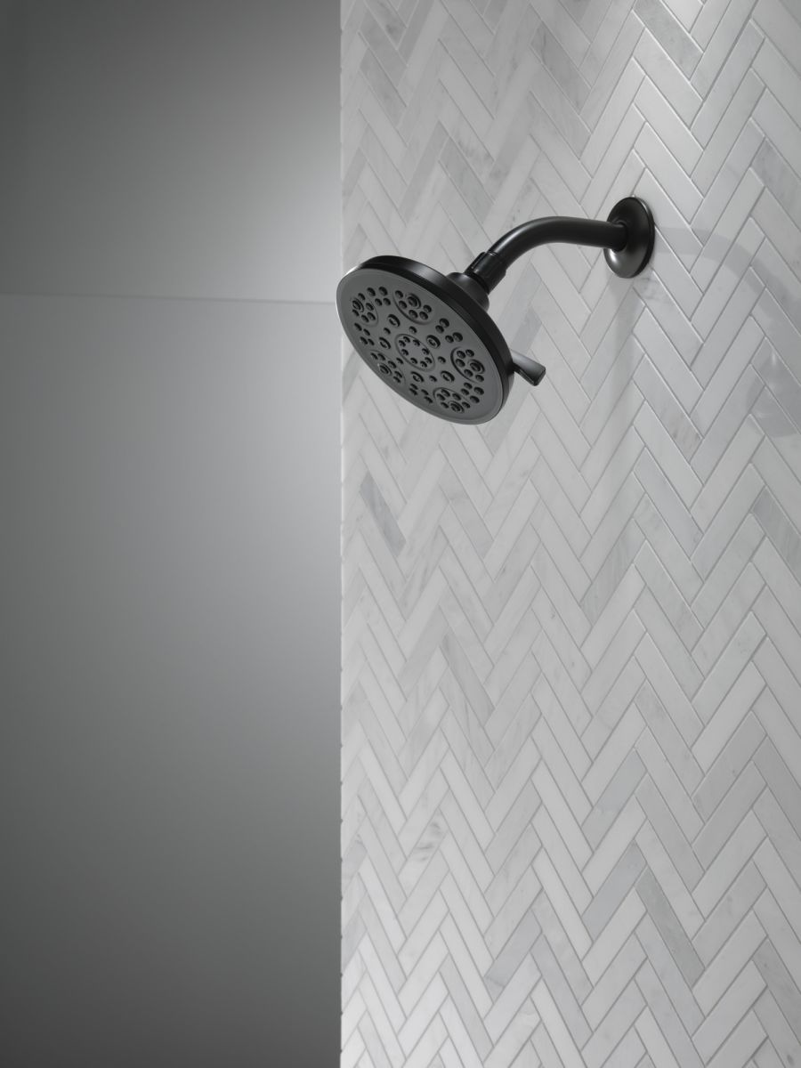 DELTA Universal Showering Components 5-Setting Shower Head — Matte Black