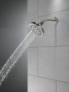 DELTA Universal Showering Components 5-Setting Shower Head — Spotshield Brushed Nickel
