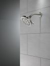 DELTA Universal Showering Components 5-Setting Shower Head — Spotshield Brushed Nickel