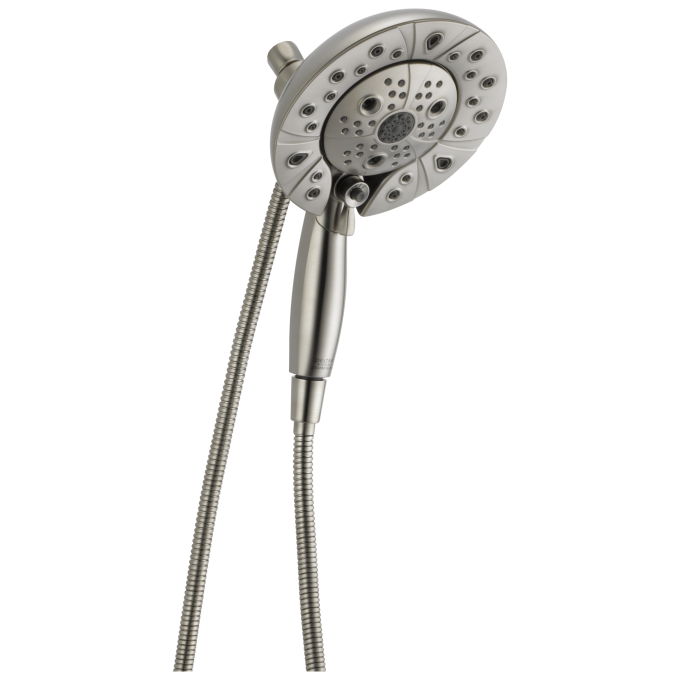 DELTA Universal Showering Components 5 Setting H2Okinetic In2ition w/ MagnaTite — Spotshield Brushed Nickel