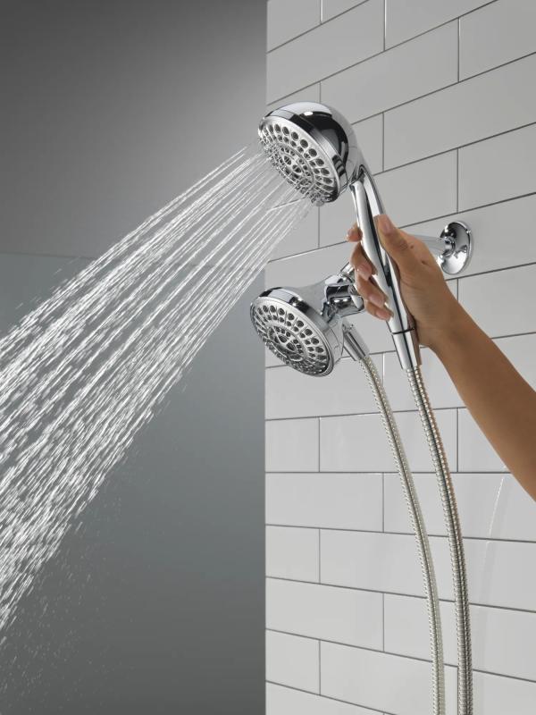 DELTA Universal Showering Components 5 Function Combo Pack Shower — Chrome