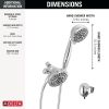 DELTA Universal Showering Components 5 Function Combo Pack Shower — Chrome