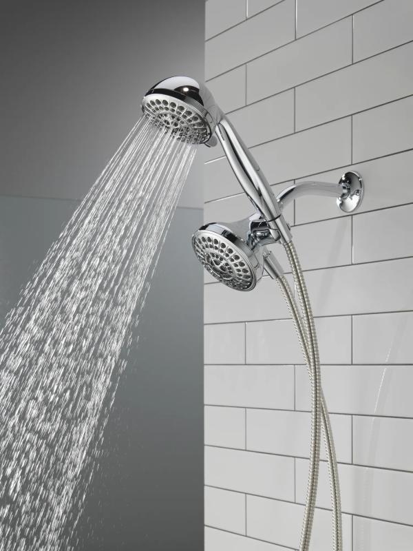 DELTA Universal Showering Components 5 Function Combo Pack Shower — Chrome