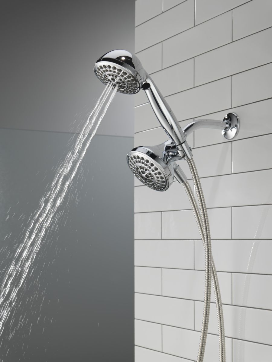 DELTA Universal Showering Components 5 Function Combo Pack Shower — Chrome