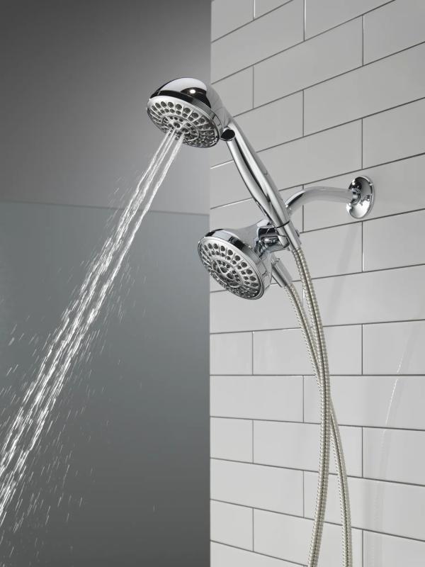 DELTA Universal Showering Components 5 Function Combo Pack Shower — Chrome