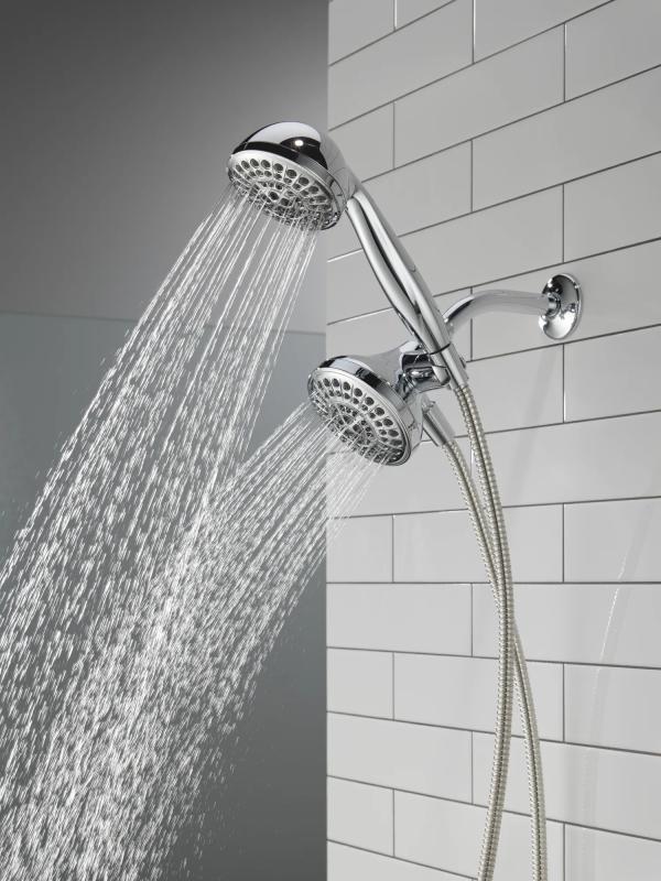 DELTA Universal Showering Components 5 Function Combo Pack Shower — Chrome