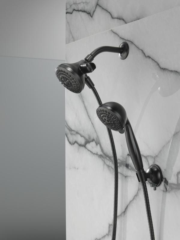 DELTA Universal Showering Components 5 Function Combo Pack Shower — Matte Black