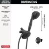 DELTA Universal Showering Components 5 Function Combo Pack Shower — Matte Black