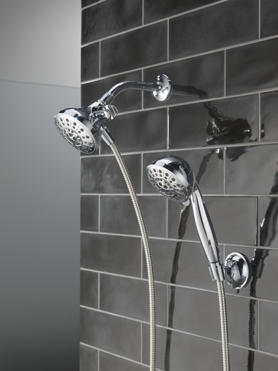 DELTA Universal Showering Components 5-Setting Combo Pack with Anywhere Mount — Chrome