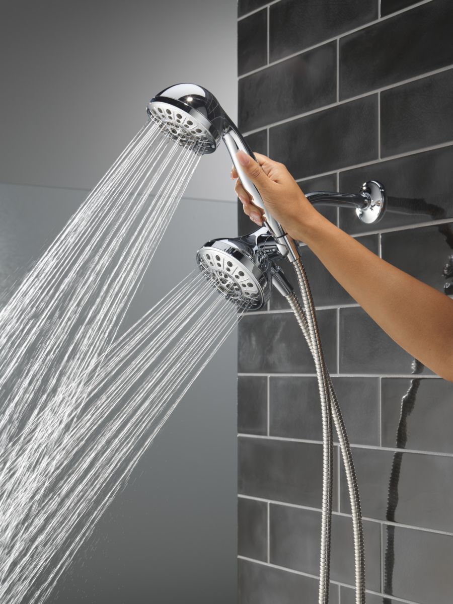 DELTA Universal Showering Components 5-Setting Combo Pack with Anywhere Mount — Chrome