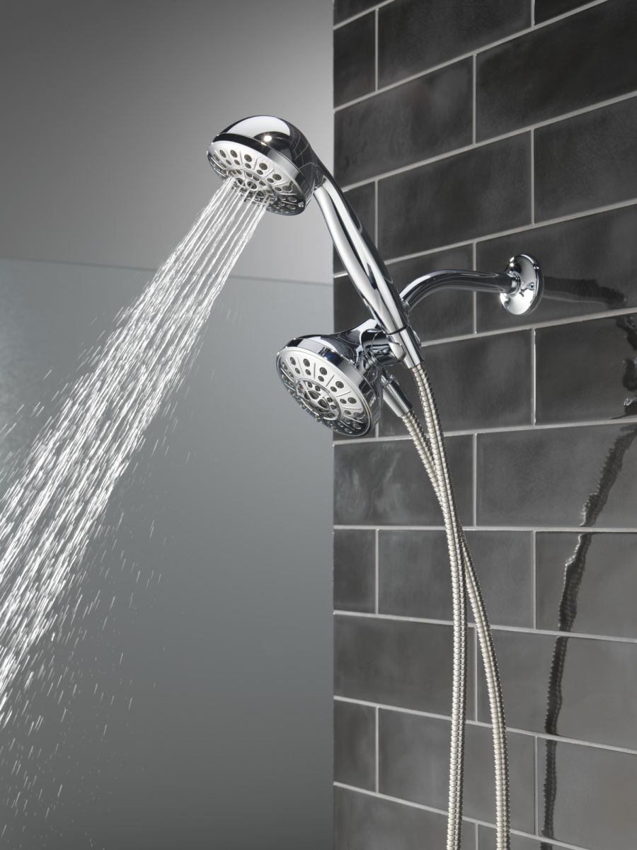 DELTA Universal Showering Components 5-Setting Combo Pack with Anywhere Mount — Chrome