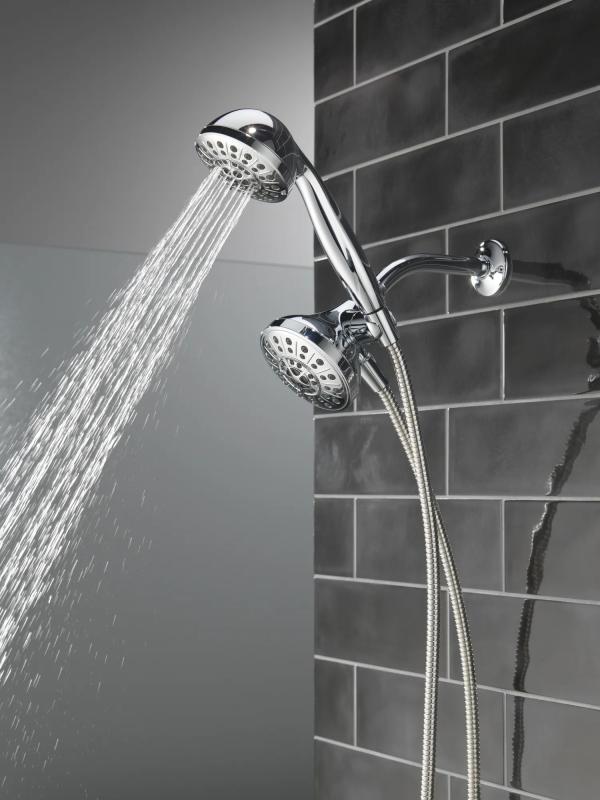 DELTA Universal Showering Components 5-Setting Combo Pack with Anywhere Mount — Chrome
