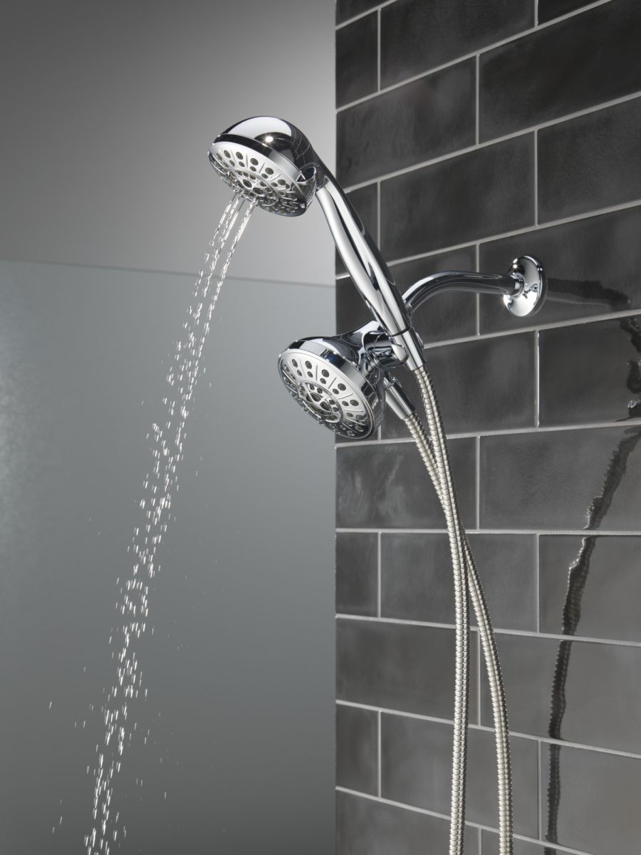 DELTA Universal Showering Components 5-Setting Combo Pack with Anywhere Mount — Chrome