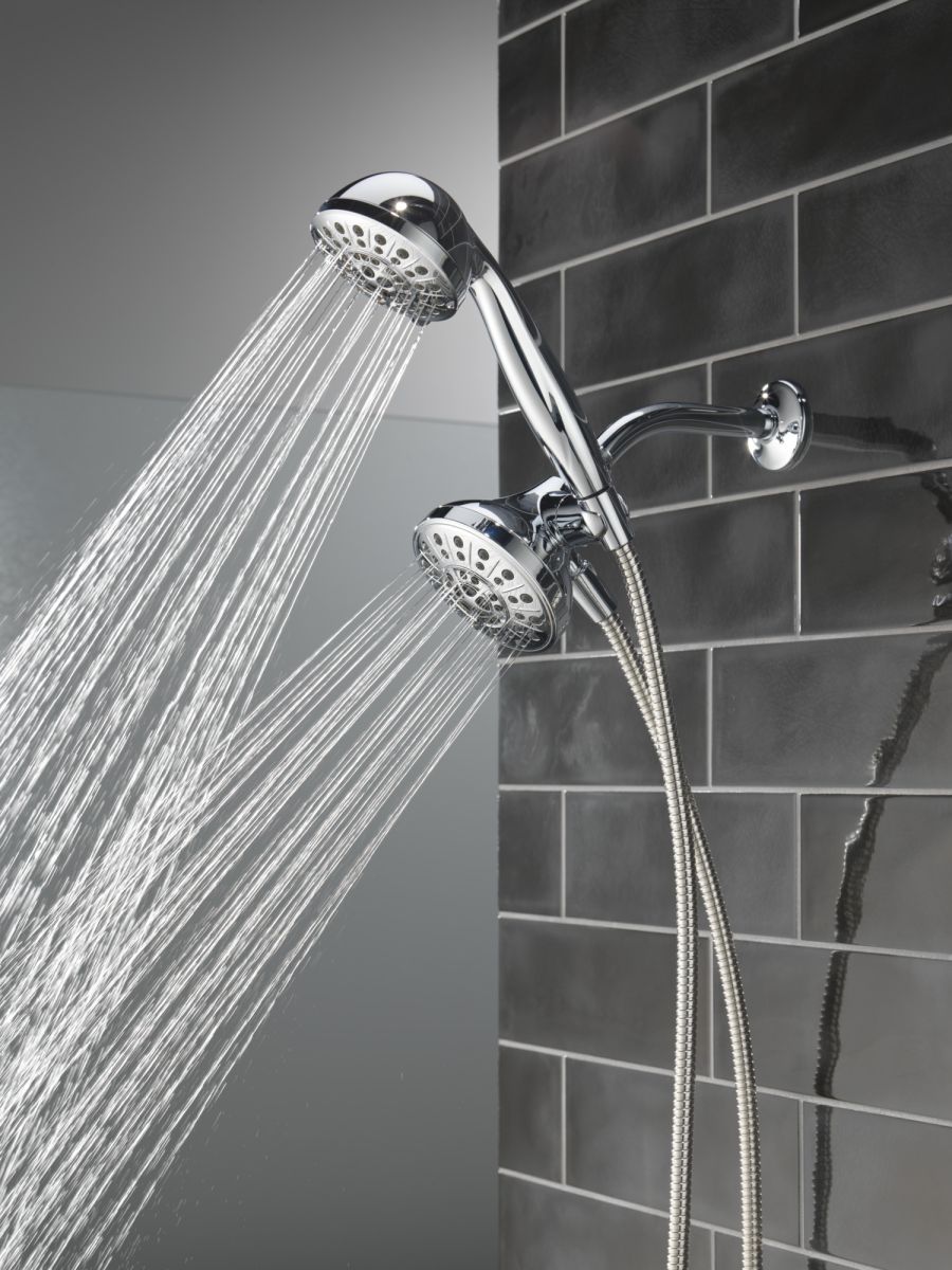 DELTA Universal Showering Components 5-Setting Combo Pack with Anywhere Mount — Chrome