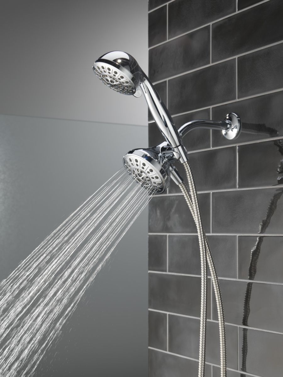DELTA Universal Showering Components 5-Setting Combo Pack with Anywhere Mount — Chrome