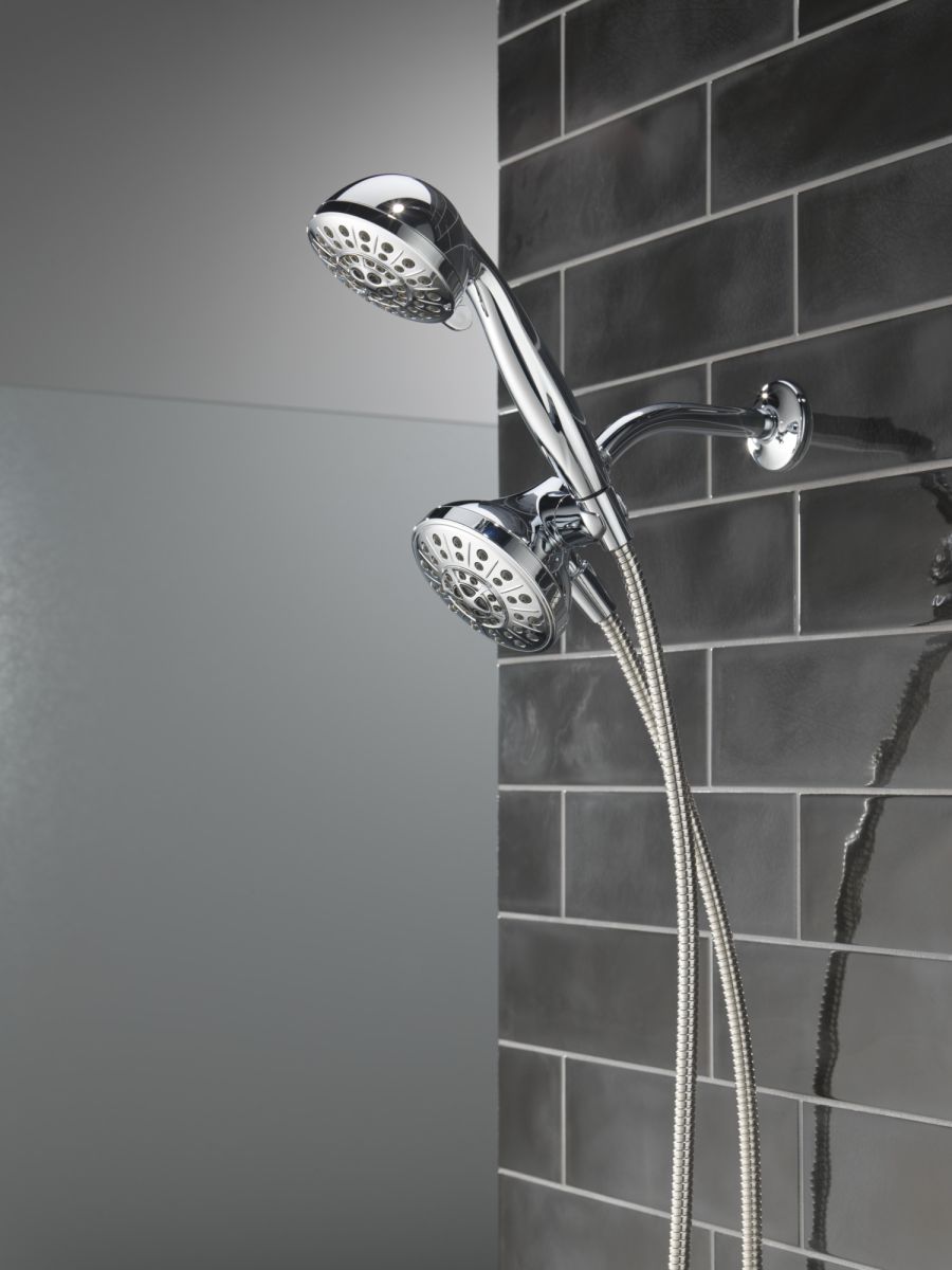 DELTA Universal Showering Components 5-Setting Combo Pack with Anywhere Mount — Chrome
