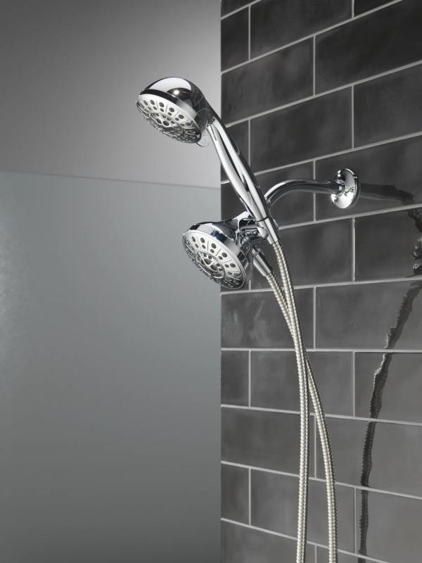 DELTA Universal Showering Components 5-Setting Combo Pack with Anywhere Mount — Chrome