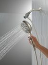 DELTA Universal Showering Components 6-Setting SureDock Magnetic Hand Shower — Satin Nickel