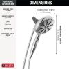 DELTA Universal Showering Components 6-Setting SureDock Magnetic Hand Shower — Chrome