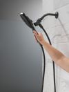 DELTA Universal Showering Components 6-Setting SureDock Magnetic Hand Shower — Matte Black