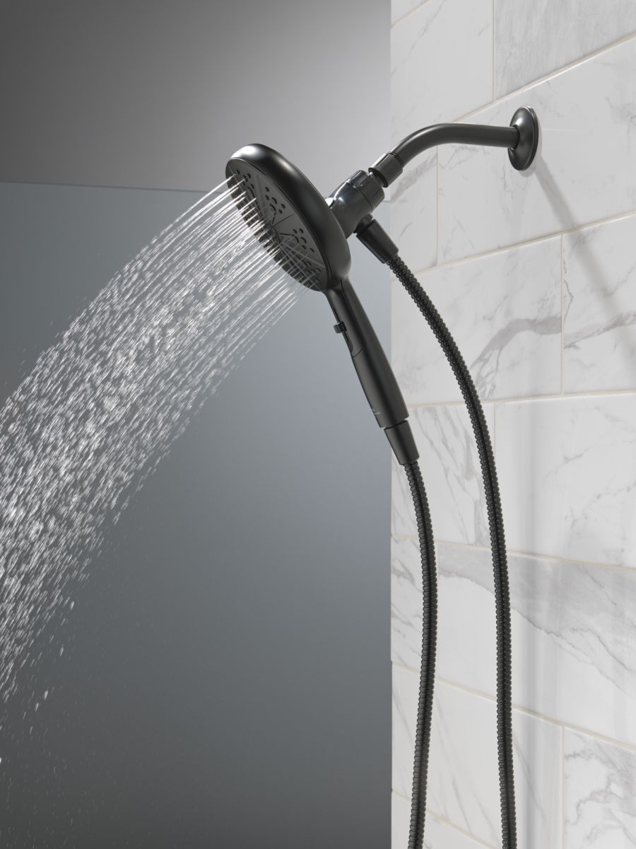 DELTA Universal Showering Components 6-Setting SureDock Magnetic Hand Shower — Matte Black