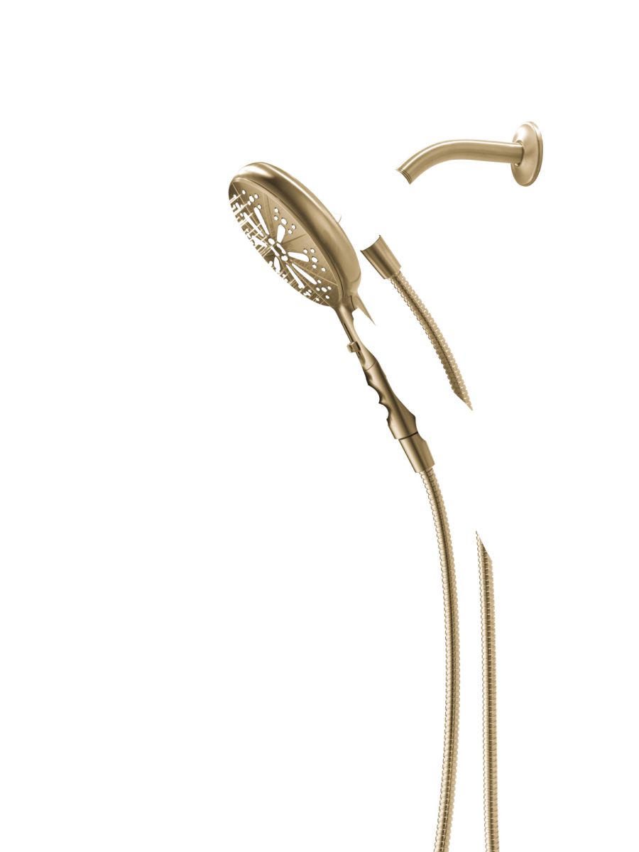 DELTA Universal Showering Components 6-Setting SureDock Magnetic Hand Shower — Champagne Bronze