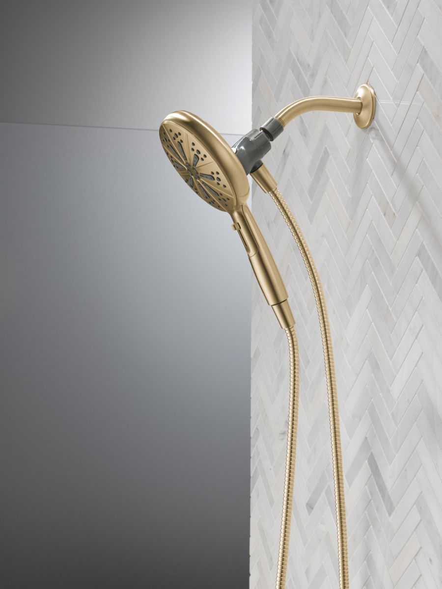 DELTA Universal Showering Components 6-Setting SureDock Magnetic Hand Shower — Champagne Bronze