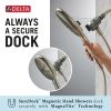 DELTA Universal Showering Components 6-Setting SureDock Magnetic Hand Shower — Spotshield Brushed Nickel