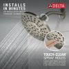 DELTA Universal Showering Components 4 Setting Shower Head — Spotshield Brushed Nickel