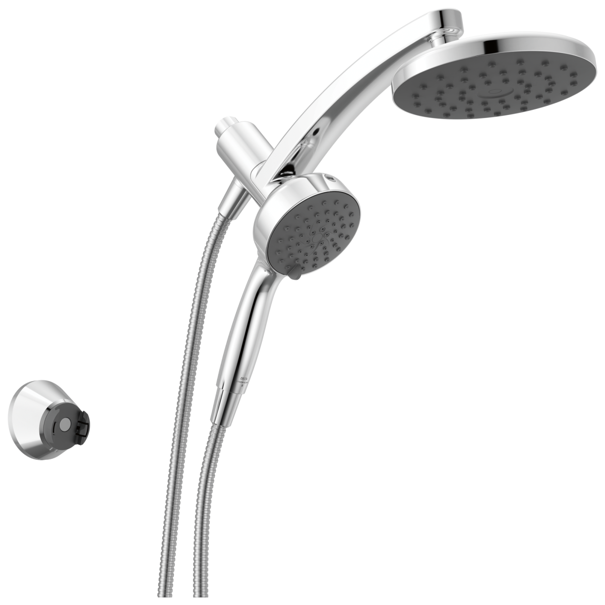DELTA Universal Showering Components PivotPro 3-in-1 Combination Shower with TouchClean Spray Face — Chrome