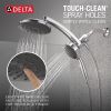 DELTA Universal Showering Components PivotPro 3-in-1 Combination Shower with TouchClean Spray Face — Chrome