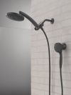 DELTA Universal Showering Components PivotPro 3-in-1 Combination Shower with TouchClean Spray Face — Matte Black
