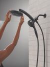 DELTA Universal Showering Components PivotPro 3-in-1 Combination Shower with TouchClean Spray Face — Matte Black