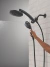 DELTA Universal Showering Components PivotPro 3-in-1 Combination Shower with TouchClean Spray Face — Matte Black