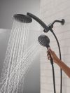 DELTA Universal Showering Components PivotPro 3-in-1 Combination Shower with TouchClean Spray Face — Matte Black