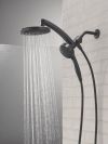 DELTA Universal Showering Components PivotPro 3-in-1 Combination Shower with TouchClean Spray Face — Matte Black