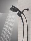 DELTA Universal Showering Components PivotPro 3-in-1 Combination Shower with TouchClean Spray Face — Matte Black