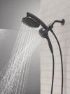 DELTA Universal Showering Components PivotPro 3-in-1 Combination Shower with TouchClean Spray Face — Matte Black
