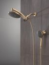 DELTA Universal Showering Components PivotPro 3-in-1 Combination Shower with TouchClean Spray Face — Champagne Bronze
