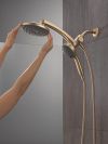 DELTA Universal Showering Components PivotPro 3-in-1 Combination Shower with TouchClean Spray Face — Champagne Bronze