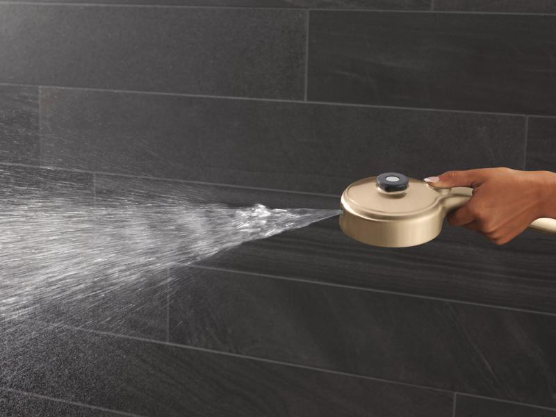 DELTA Universal Showering Components PivotPro 3-in-1 Combination Shower with TouchClean Spray Face — Champagne Bronze