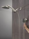 DELTA Universal Showering Components PivotPro 3-in-1 Combination Shower with TouchClean Spray Face — Spotshield Brushed Nickel