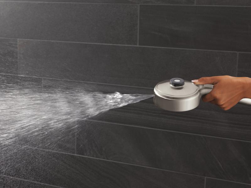 DELTA Universal Showering Components PivotPro 3-in-1 Combination Shower with TouchClean Spray Face — Spotshield Brushed Nickel