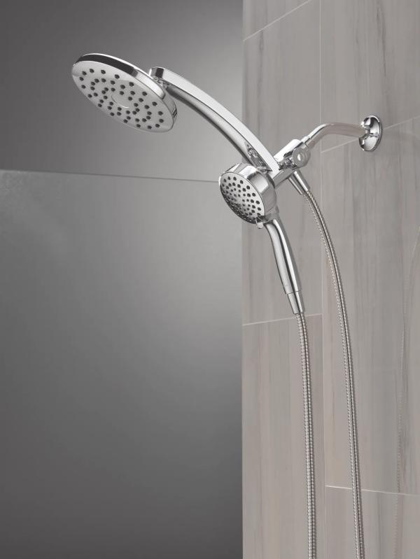 DELTA Universal Showering Components PivotPro 3-in-1 Combination Shower — Chrome
