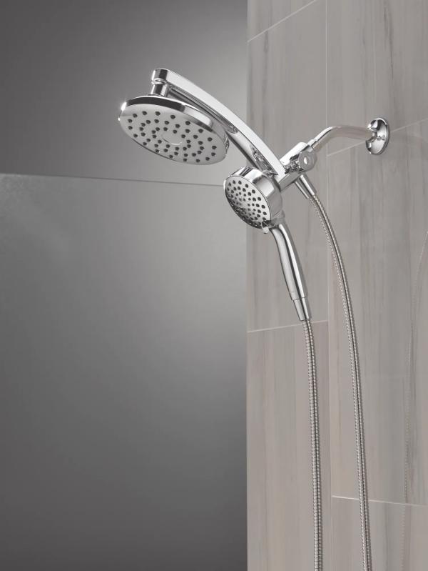 DELTA Universal Showering Components PivotPro 3-in-1 Combination Shower — Chrome