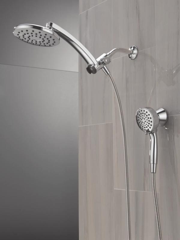 DELTA Universal Showering Components PivotPro 3-in-1 Combination Shower — Chrome