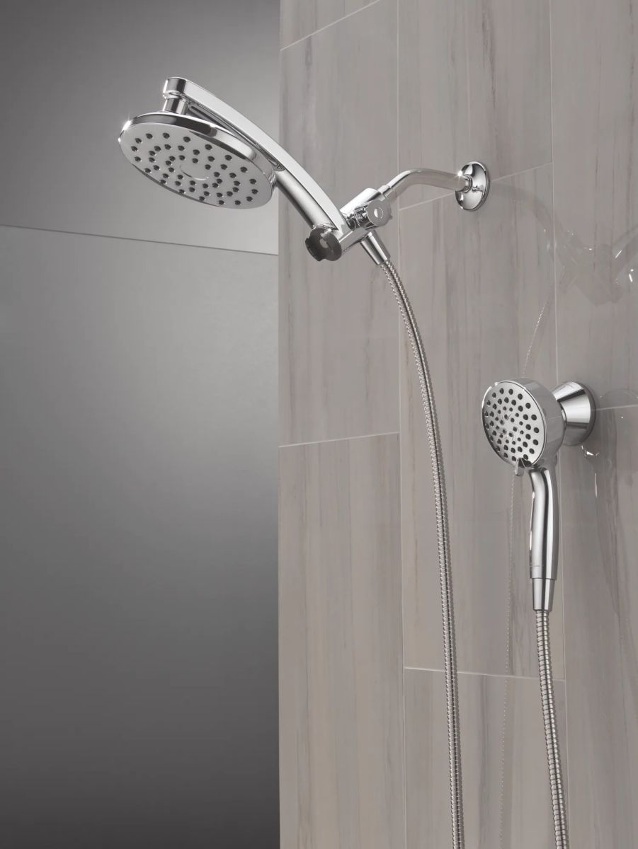 DELTA Universal Showering Components PivotPro 3-in-1 Combination Shower — Chrome