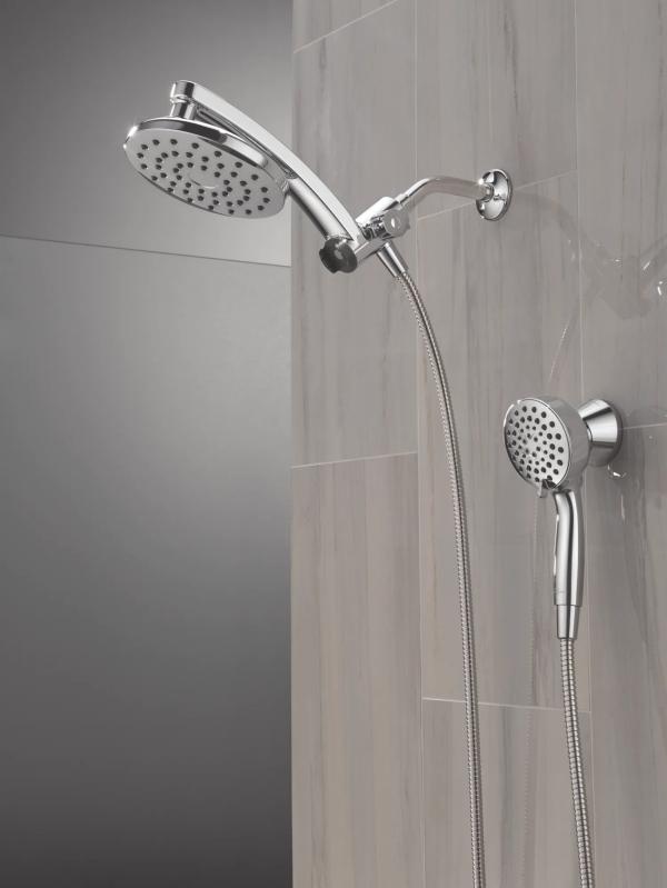 DELTA Universal Showering Components PivotPro 3-in-1 Combination Shower — Chrome