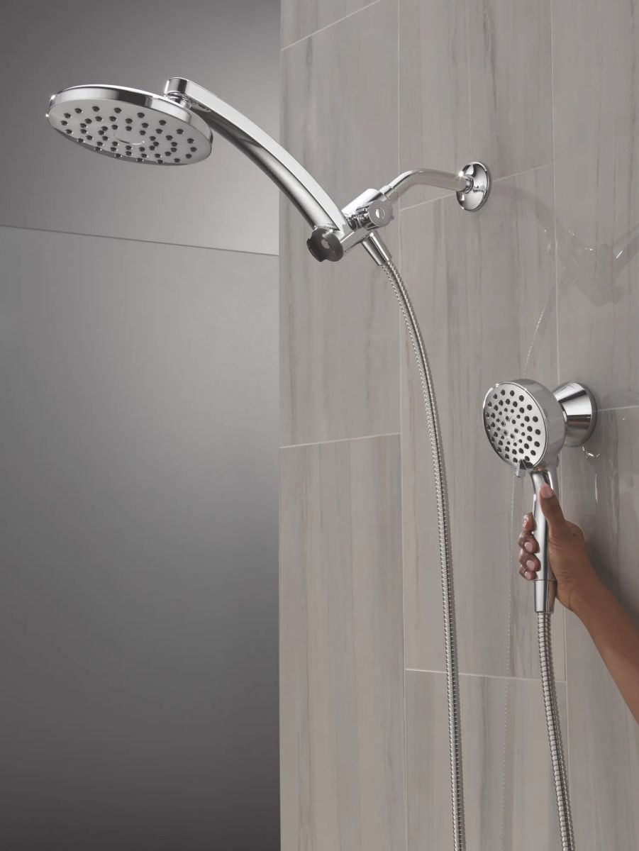 DELTA Universal Showering Components PivotPro 3-in-1 Combination Shower — Chrome